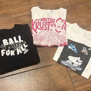 Nike Kids Short Sleeve Tees - Black, White, Red